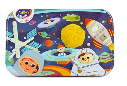 60-Piece Wooden Puzzle Set