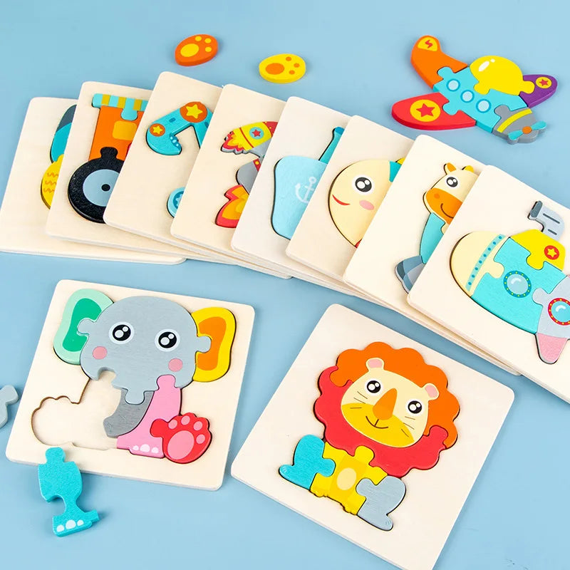 Wooden Puzzle – Fun & Early Cognitive Learning for Kids!