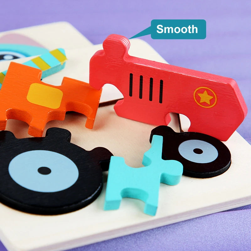 Wooden Puzzle – Fun & Early Cognitive Learning for Kids!