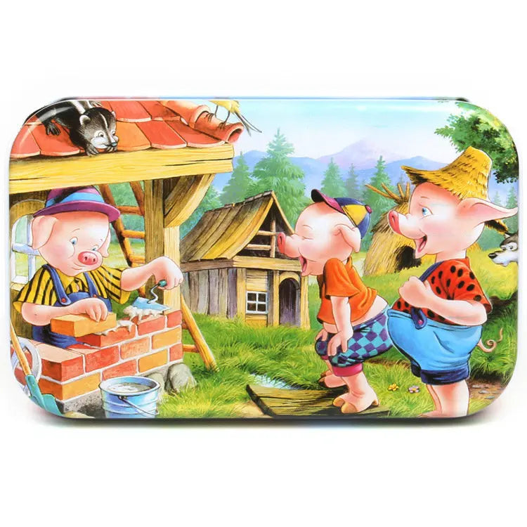 60-Piece Wooden Puzzle Set