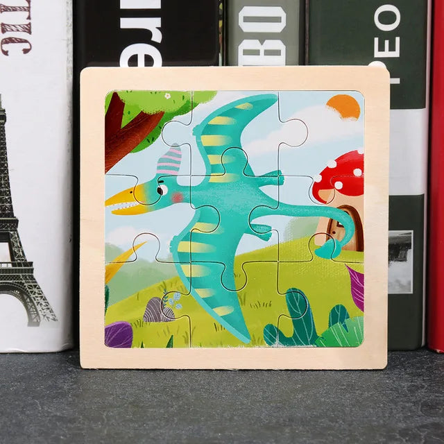 Kids Wooden Cartoon Puzzle – Fun & Educational Tangram Toy!