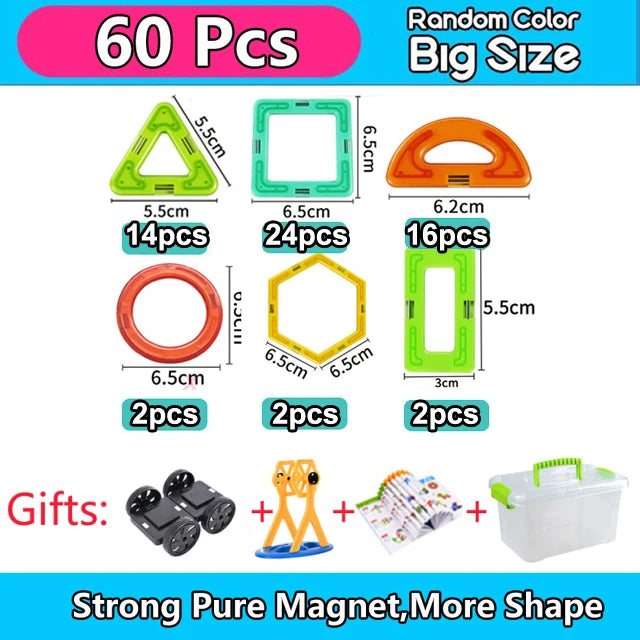 Big Size Magnetic Building Blocks – Creative & Educational Fun!