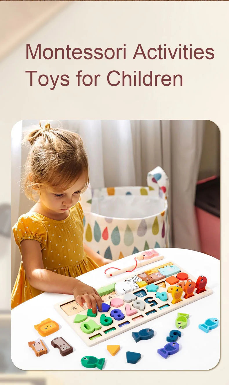 Montessori Wooden Busy Board