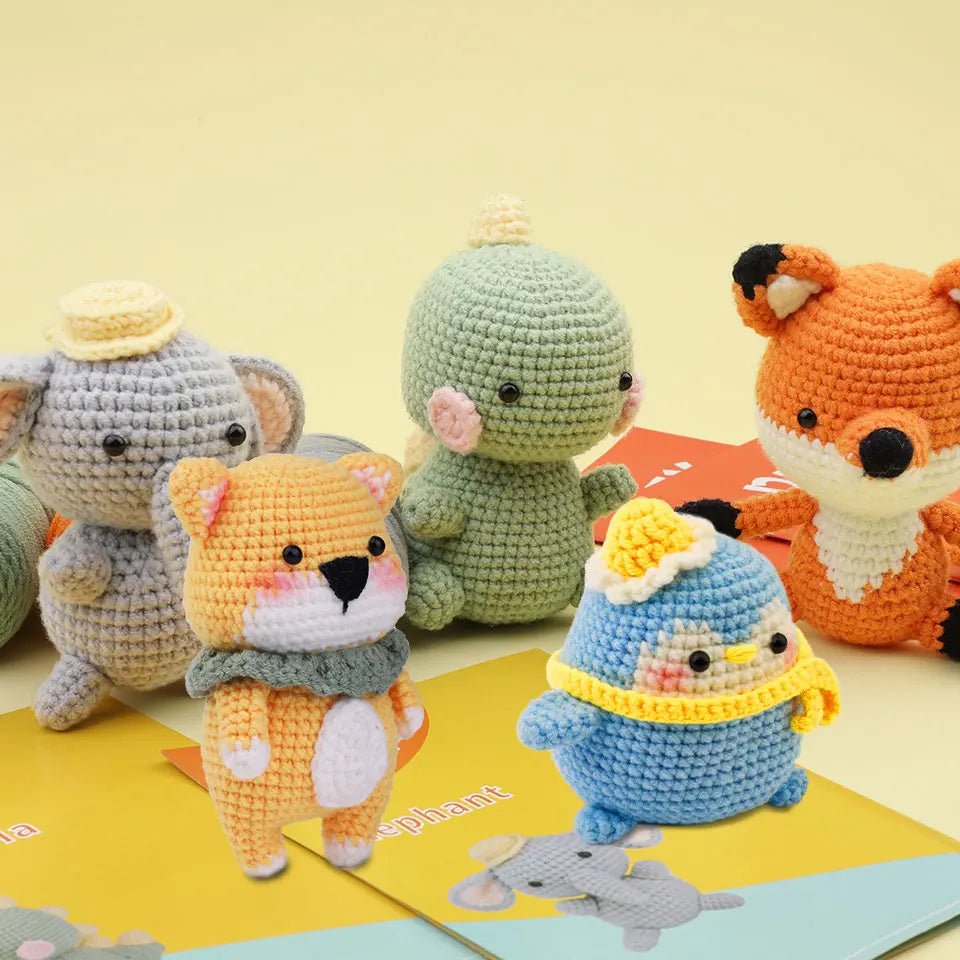 Crochet Animal Kit – Easy-to-Follow Crochet Kit for Beginners