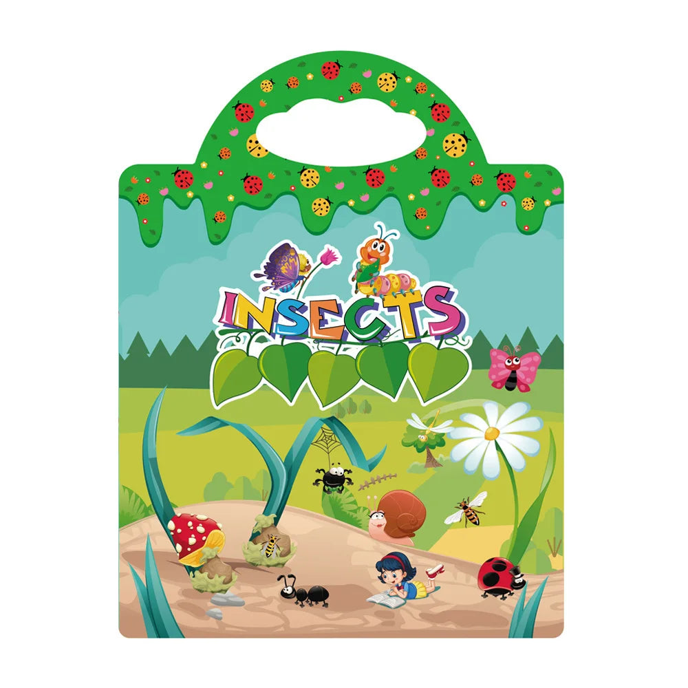 Reusable Scene Stickers – Interactive DIY Sticker Book for Kids!