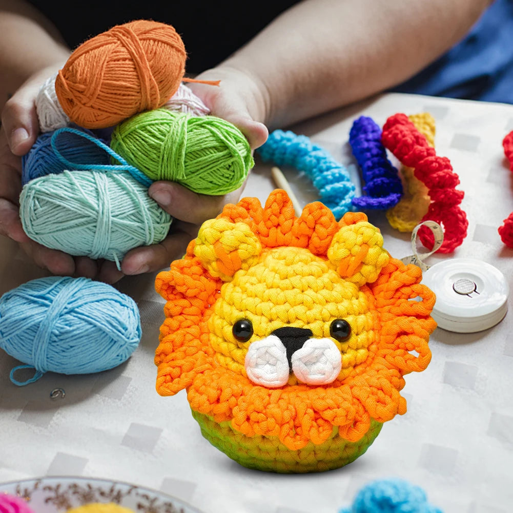 Crochet Your Own Adorable Stuffed Animals – A Fun DIY Kit for Beginners!