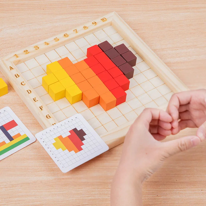 Montessori Colour Building Block Set
