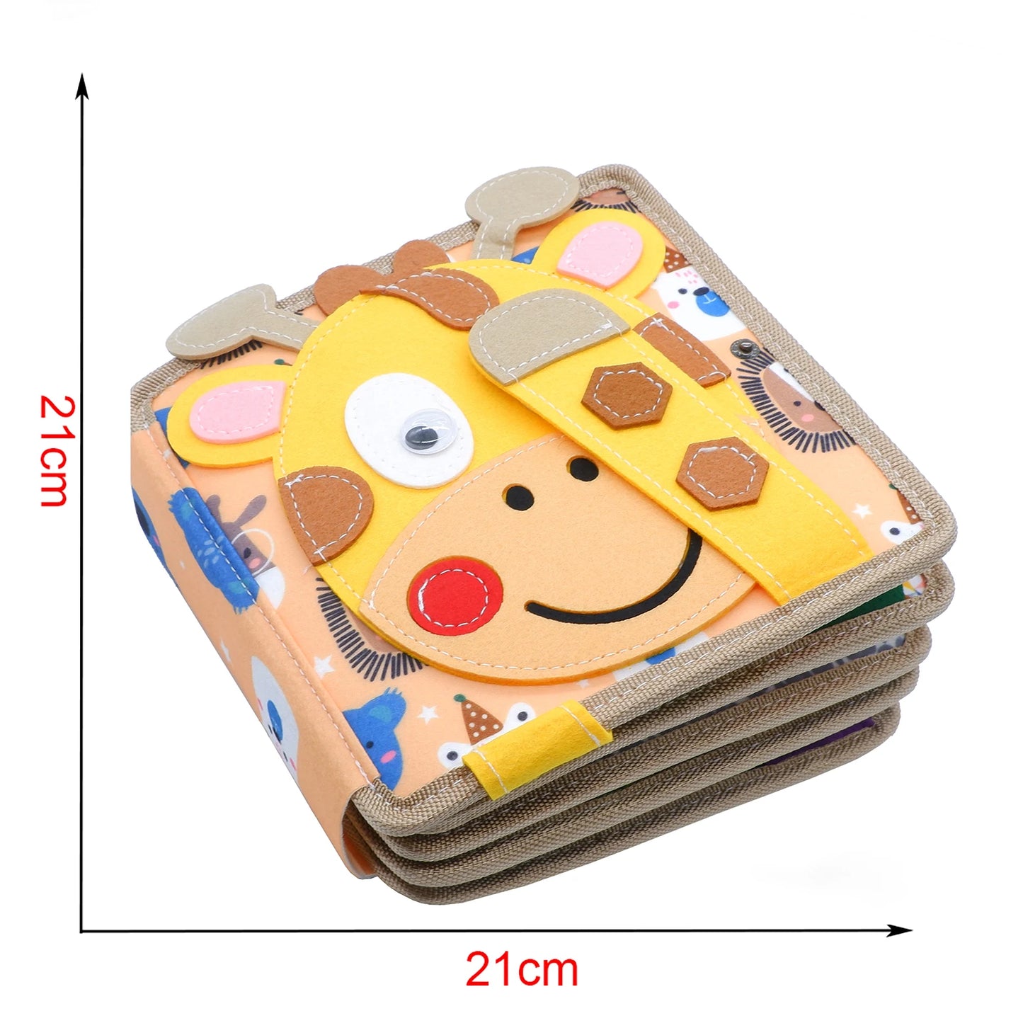 Toddlers Montessori Busy Board – Farm Animal Storytelling Quiet Book