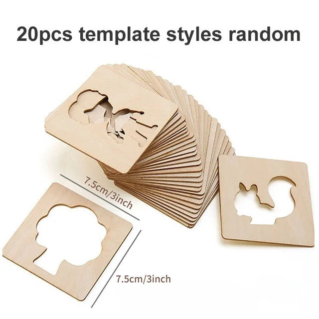 Kids Montessori Drawing Stencil Set – Inspire Creativity & Learning!