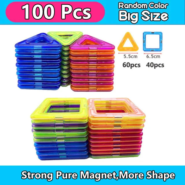 Big Size Magnetic Building Blocks – Creative & Educational Fun!