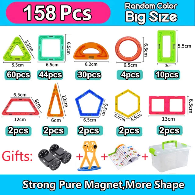 Big Size Magnetic Building Blocks – Creative & Educational Fun!