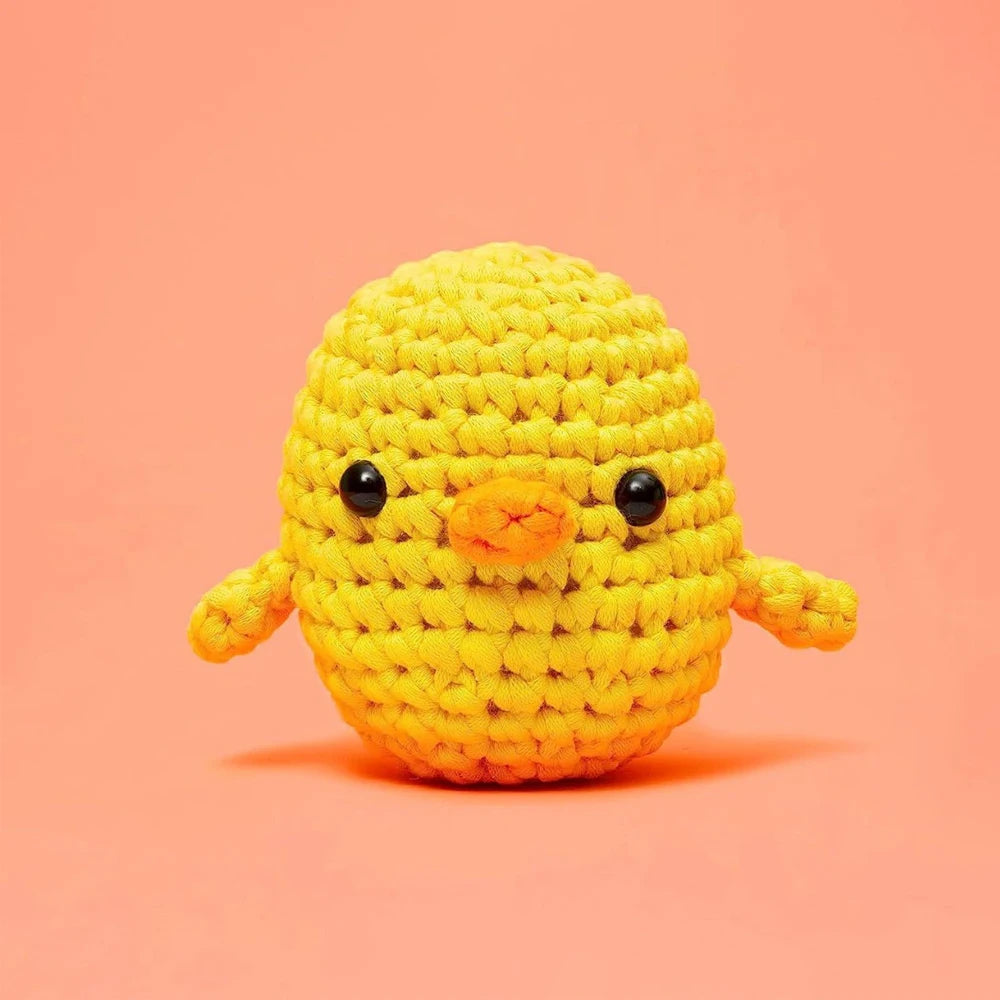 Kids Beginner Crochet Kit – DIY Stuffed Animal Craft Set