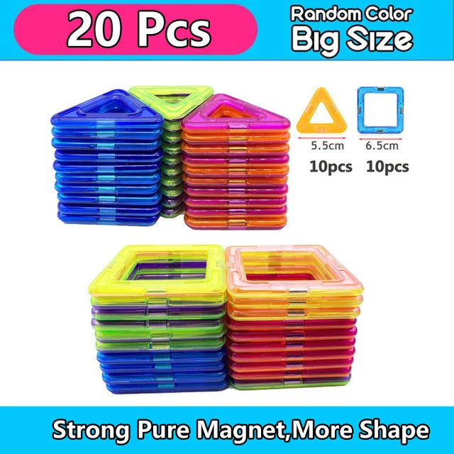 Big Size Magnetic Building Blocks – Creative & Educational Fun!