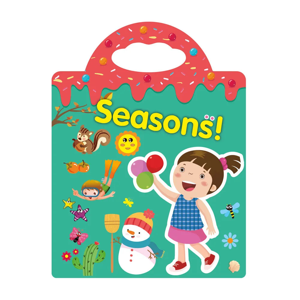 Reusable Scene Stickers – Interactive DIY Sticker Book for Kids!