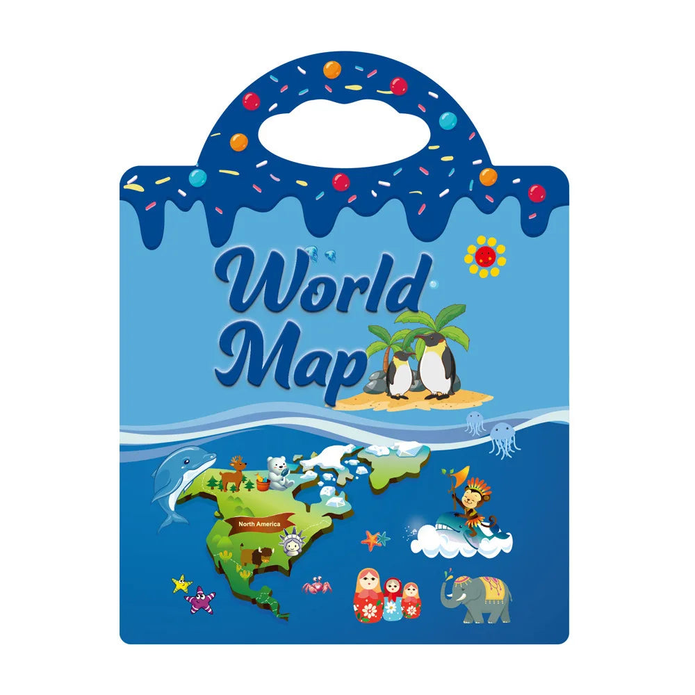 Reusable Scene Stickers – Interactive DIY Sticker Book for Kids!