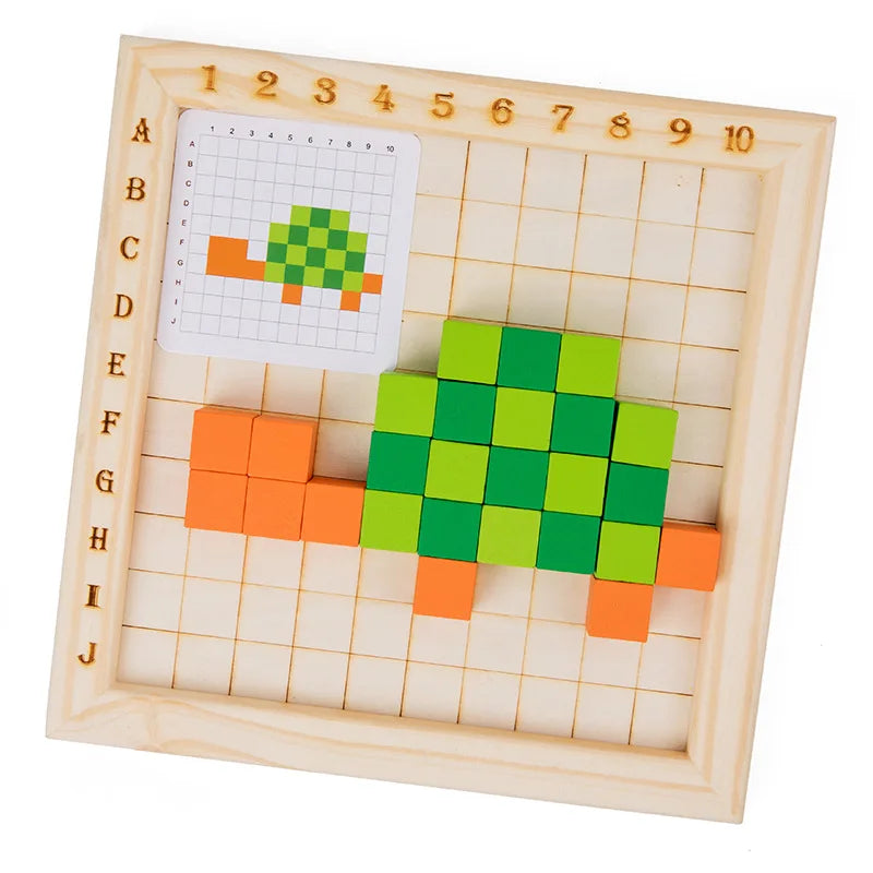 Montessori Colour Building Block Set