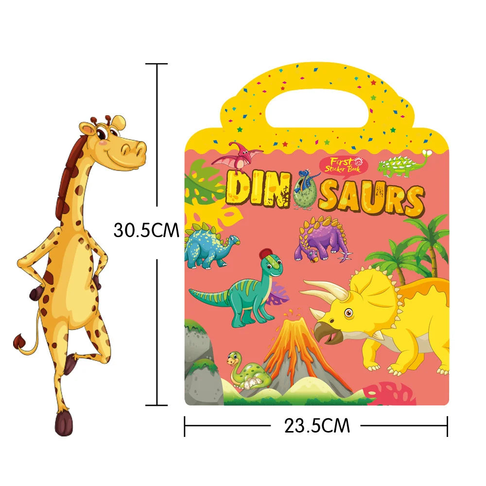 Reusable Scene Stickers – Interactive DIY Sticker Book for Kids!