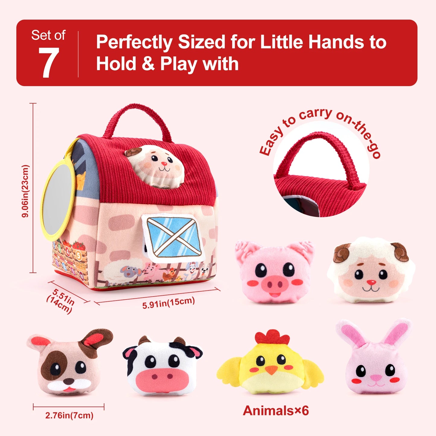 Soft Plush Animal Farm House