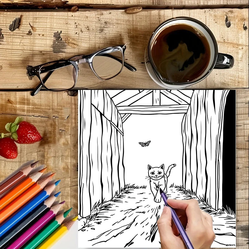 Farm Animals Colouring Book