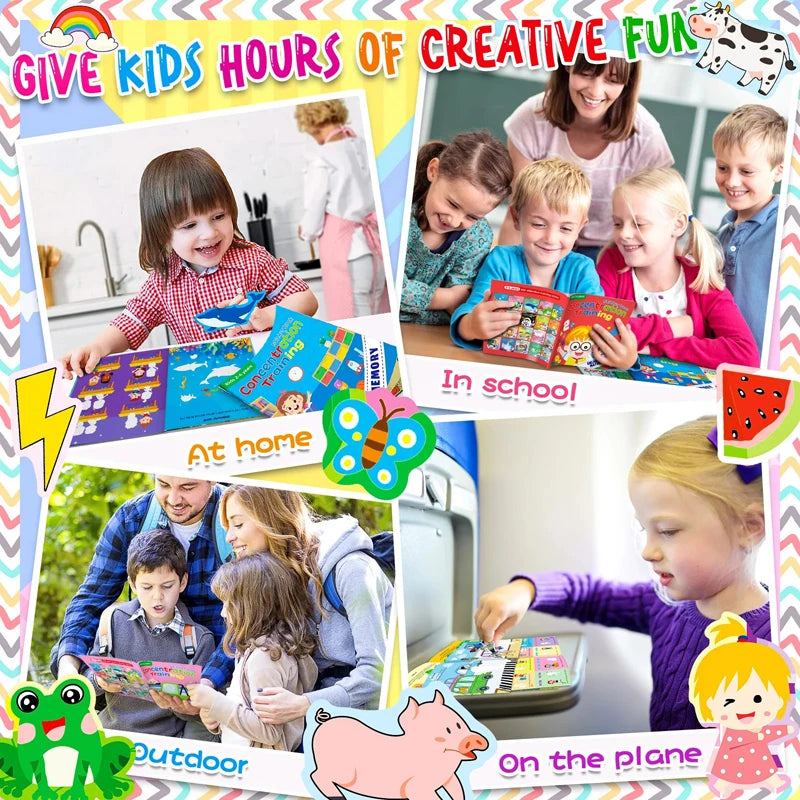 Montessori Cartoon Sticker Books