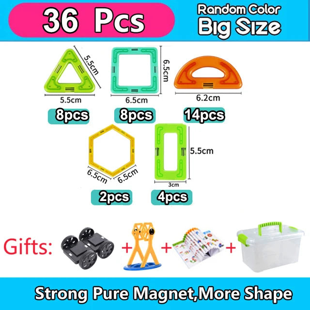 Big Size Magnetic Building Blocks – Creative & Educational Fun!