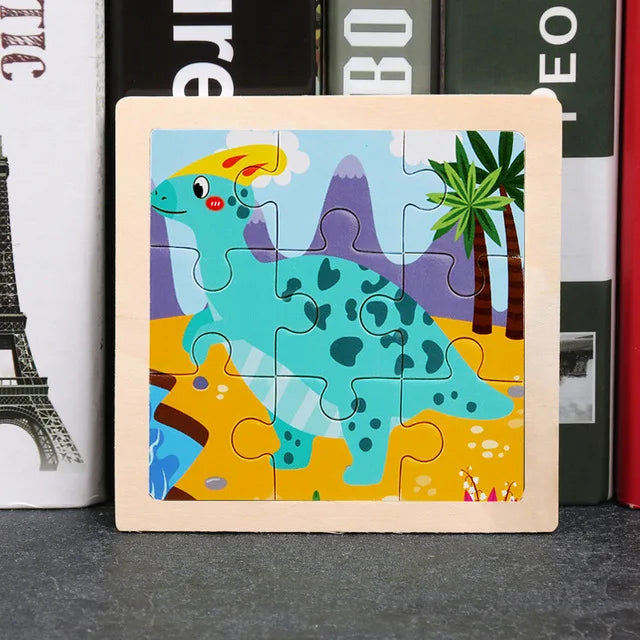 Kids Wooden Cartoon Puzzle – Fun & Educational Tangram Toy!