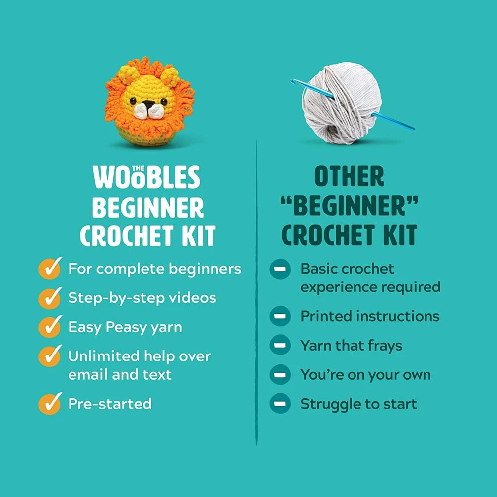 Crochet Your Own Adorable Stuffed Animals – A Fun DIY Kit for Beginners!