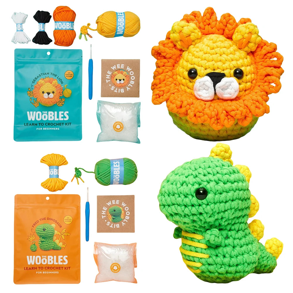 Crochet Your Own Adorable Stuffed Animals – A Fun DIY Kit for Beginners!