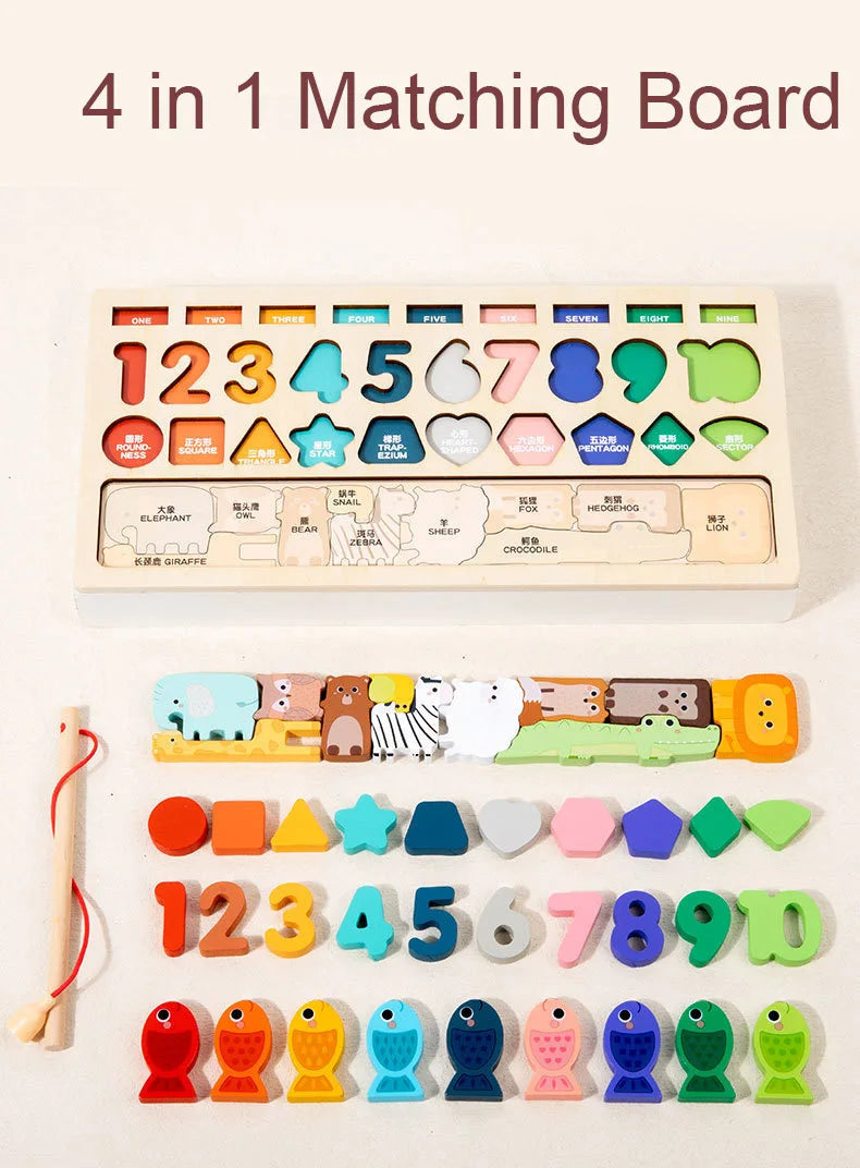 Montessori Wooden Busy Board