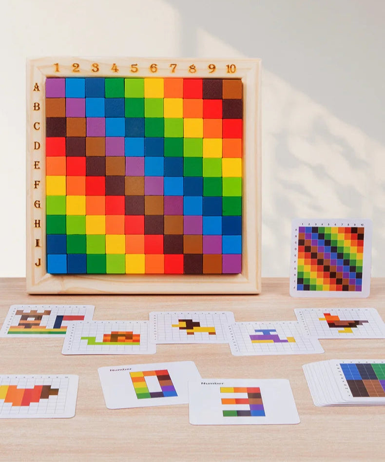 Montessori Colour Building Block Set
