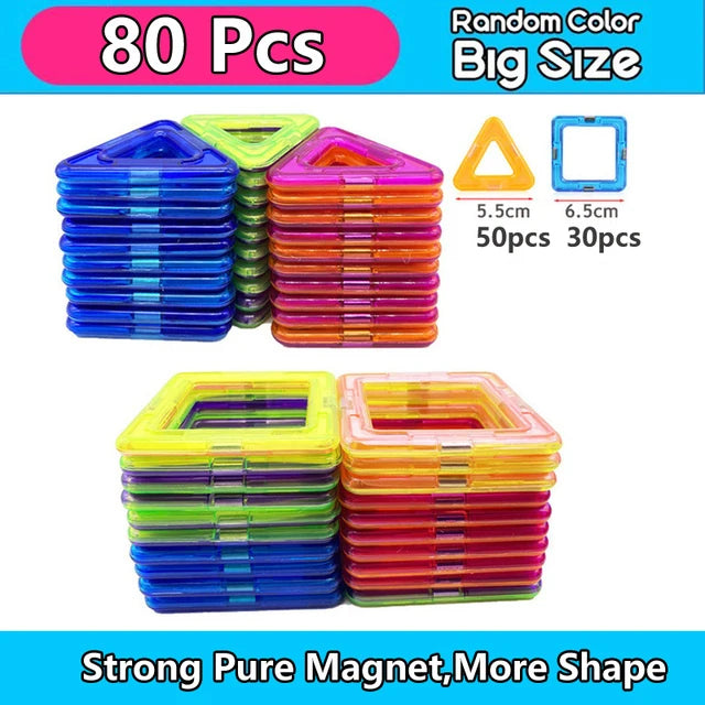 Big Size Magnetic Building Blocks – Creative & Educational Fun!