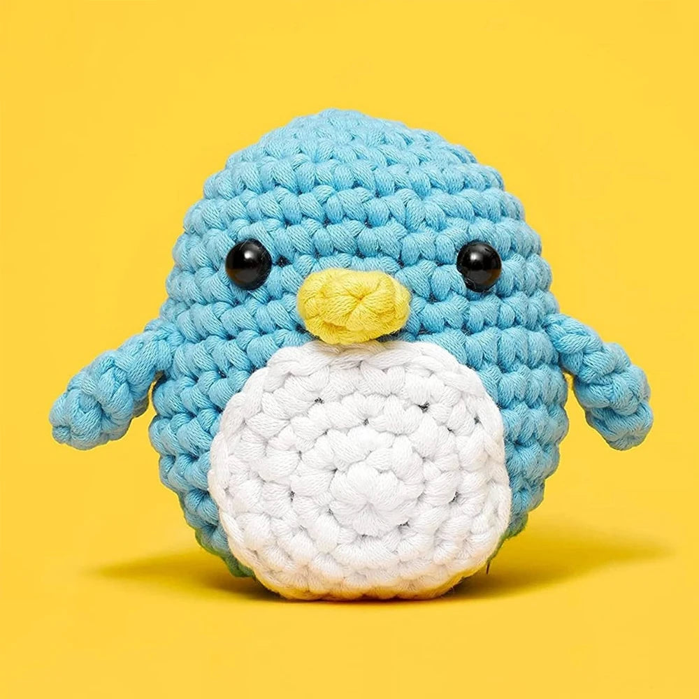 Kids Beginner Crochet Kit – DIY Stuffed Animal Craft Set