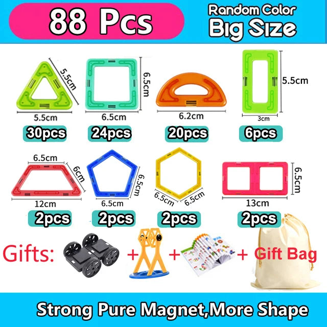 Big Size Magnetic Building Blocks – Creative & Educational Fun!