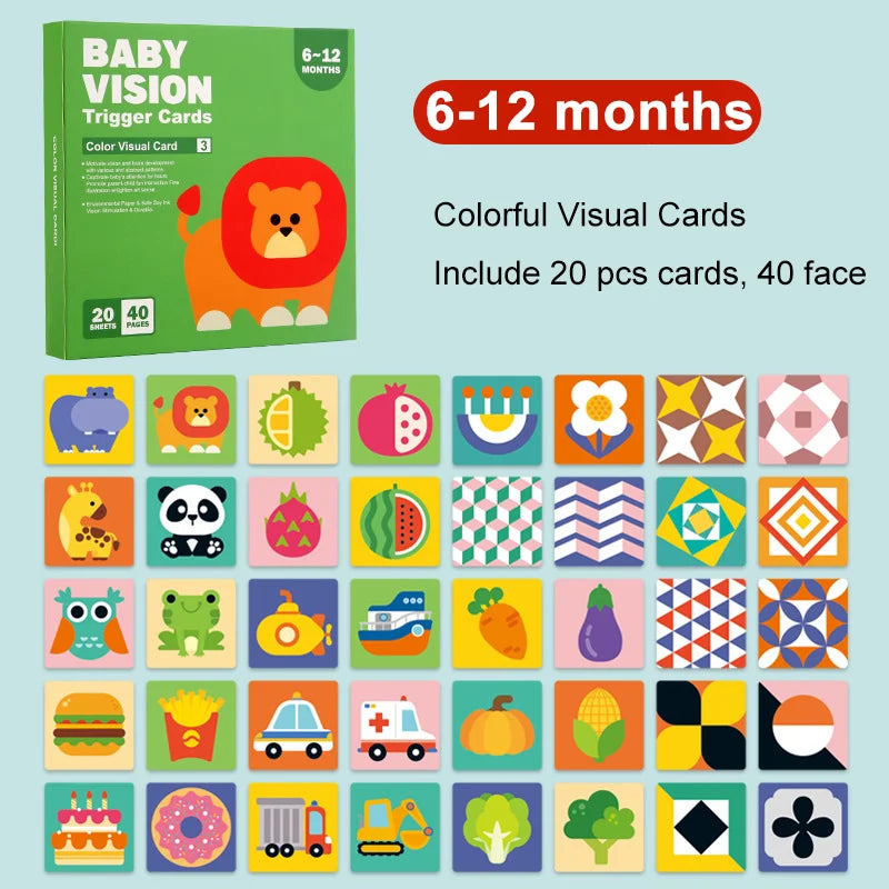 Montessori High-Contrast Visual Flash Cards