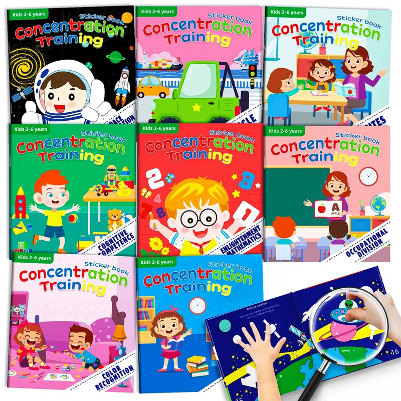 Montessori Cartoon Sticker Books