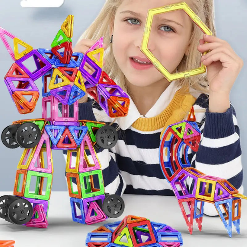 Big Size Magnetic Building Blocks – Creative & Educational Fun!