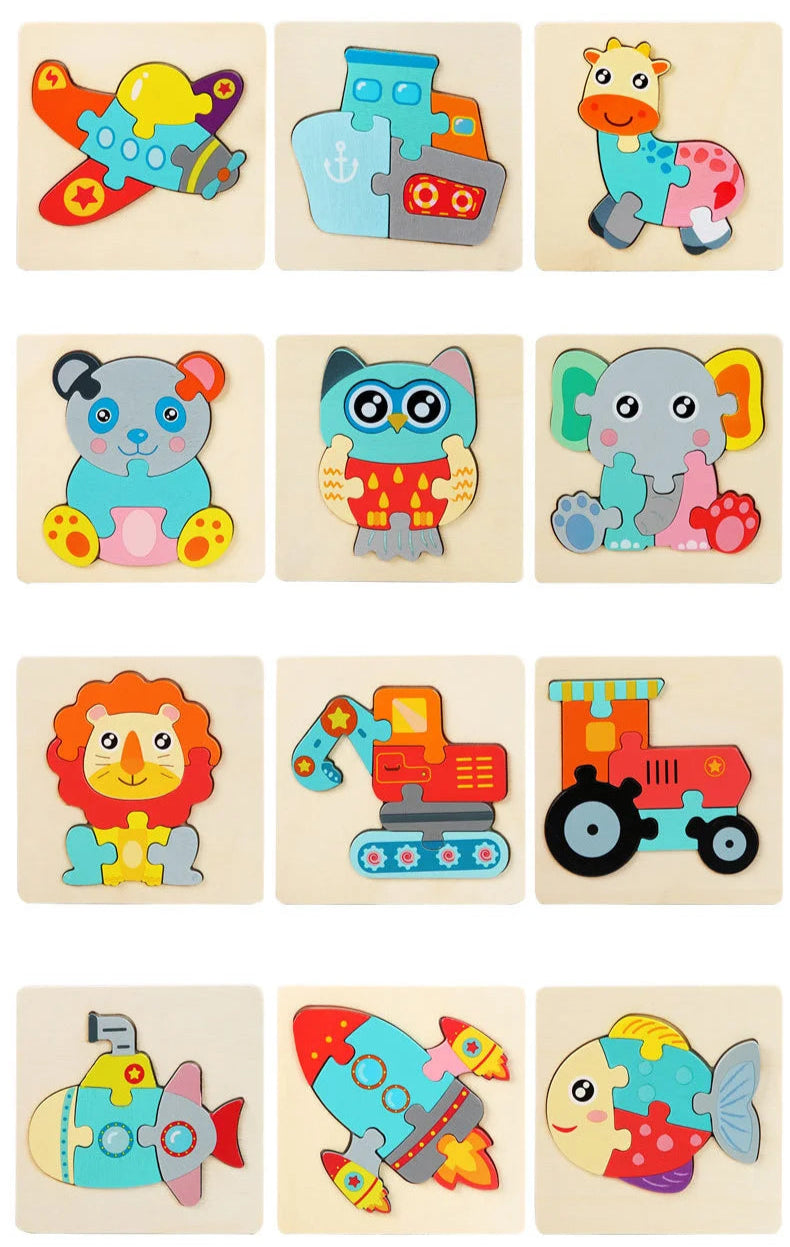 Wooden Puzzle – Fun & Early Cognitive Learning for Kids!