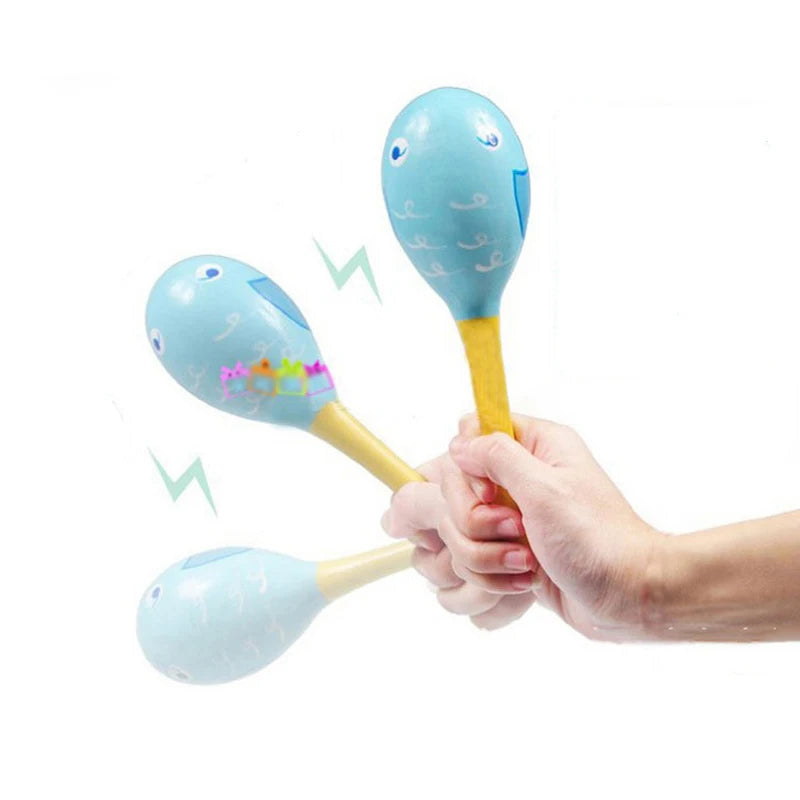 Baby Wooden Sand Hammer Rattle – Musical Fun for Little Hands!