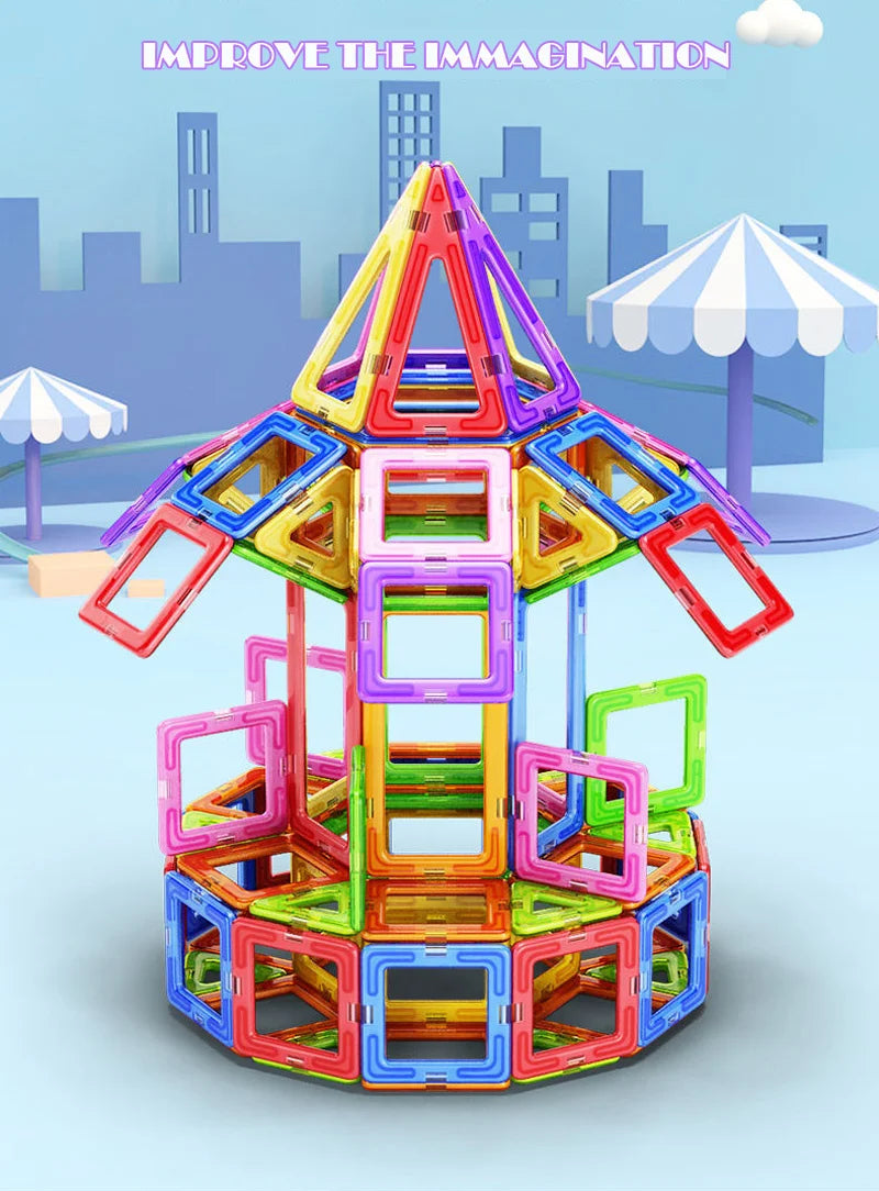 Big Size Magnetic Building Blocks – Creative & Educational Fun!