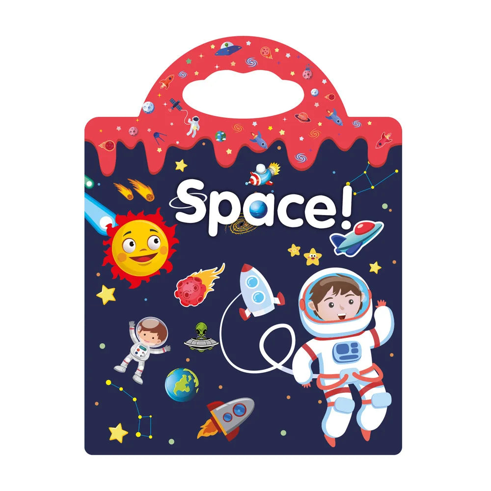 Reusable Scene Stickers – Interactive DIY Sticker Book for Kids!