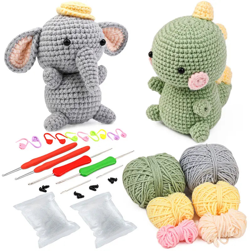 Crochet Animal Kit – Easy-to-Follow Crochet Kit for Beginners