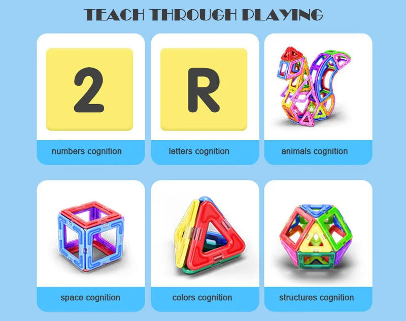 Big Size Magnetic Building Blocks – Creative & Educational Fun!