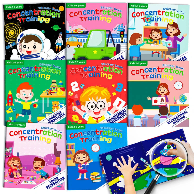 Montessori Cartoon Sticker Books