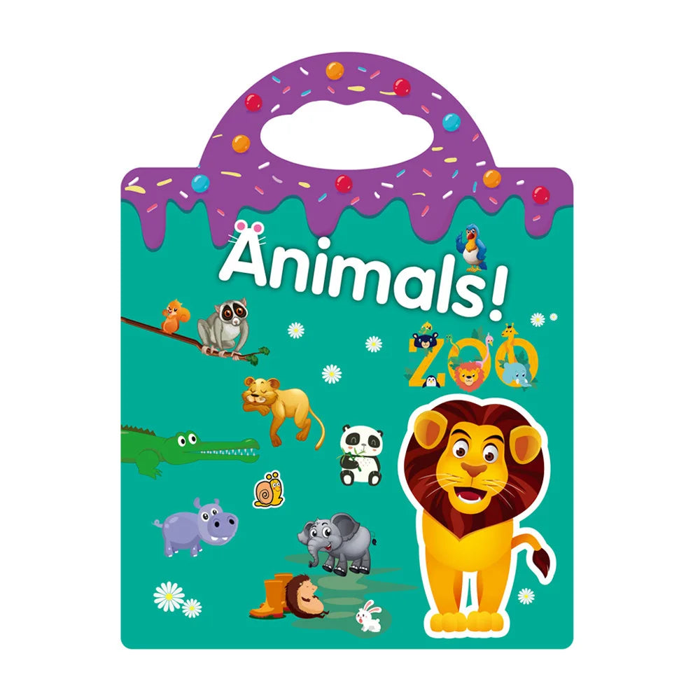 Reusable Scene Stickers – Interactive DIY Sticker Book for Kids!