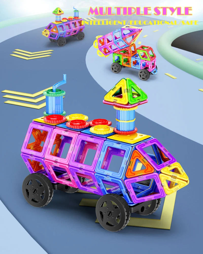 Big Size Magnetic Building Blocks – Creative & Educational Fun!