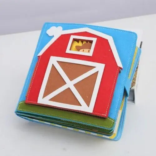 Toddlers Montessori Busy Board – Farm Animal Storytelling Quiet Book