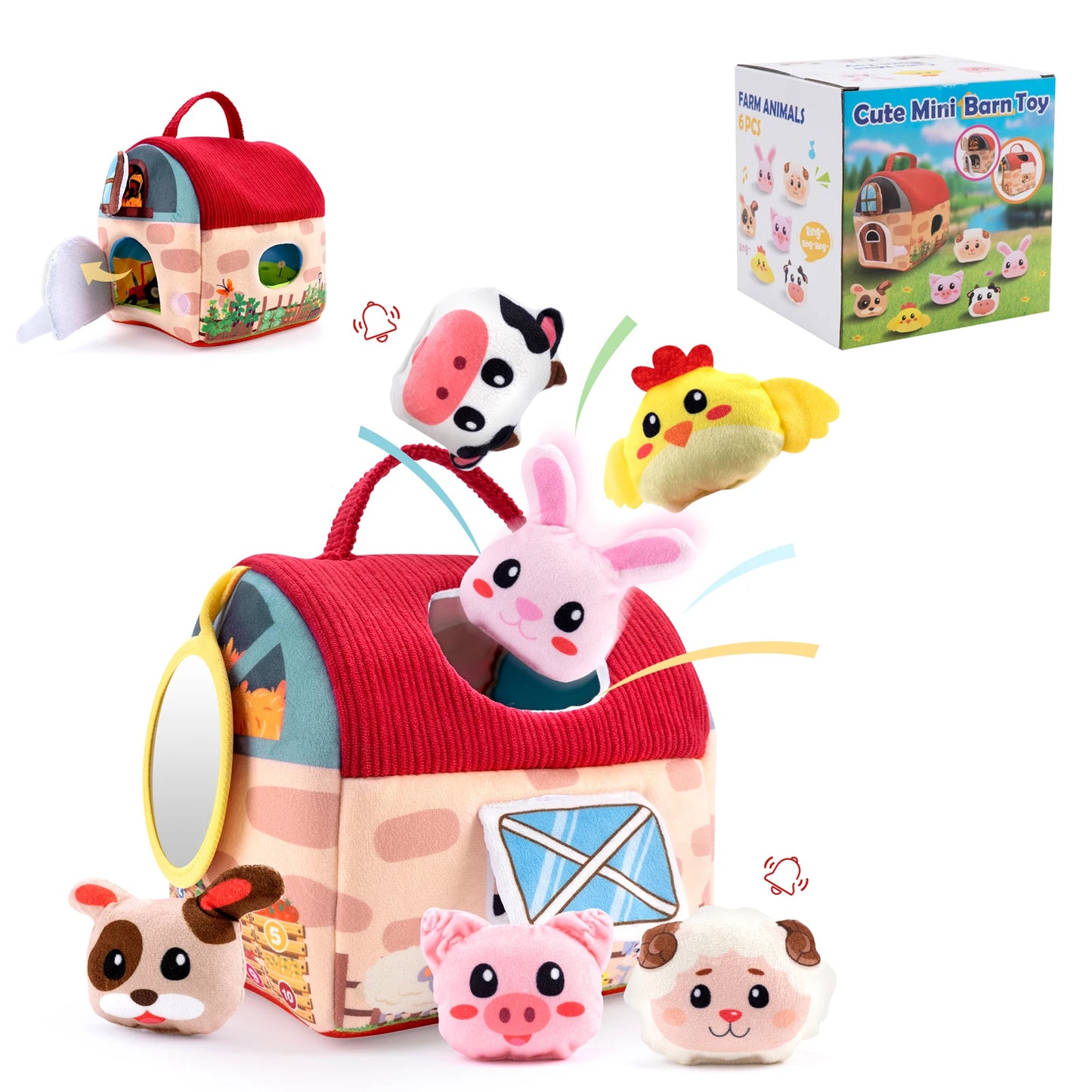 Soft Plush Animal Farm House