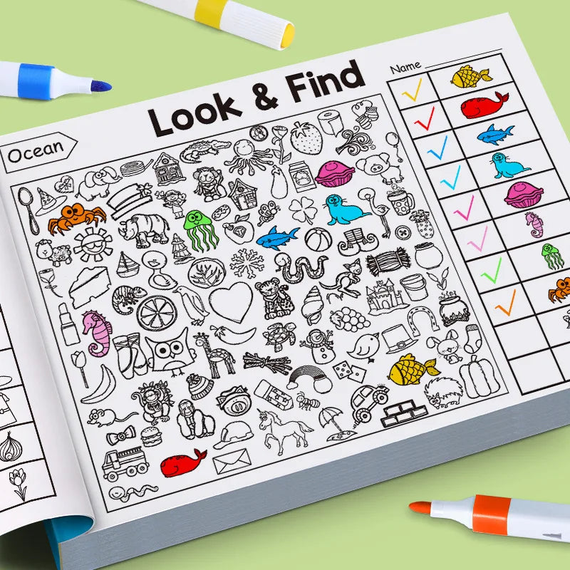 Children’s Search & Find Activity Book – Fun Learning Through Play!