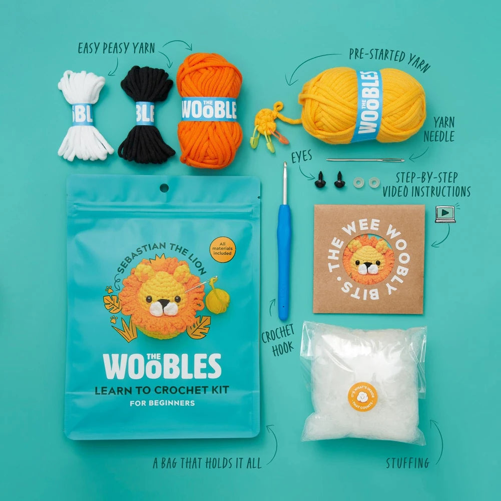 Crochet Your Own Adorable Stuffed Animals – A Fun DIY Kit for Beginners!