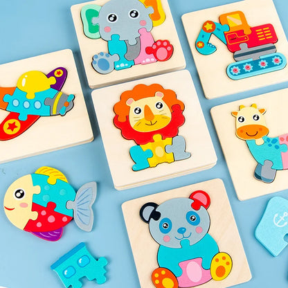 Wooden Puzzle – Fun & Early Cognitive Learning for Kids!